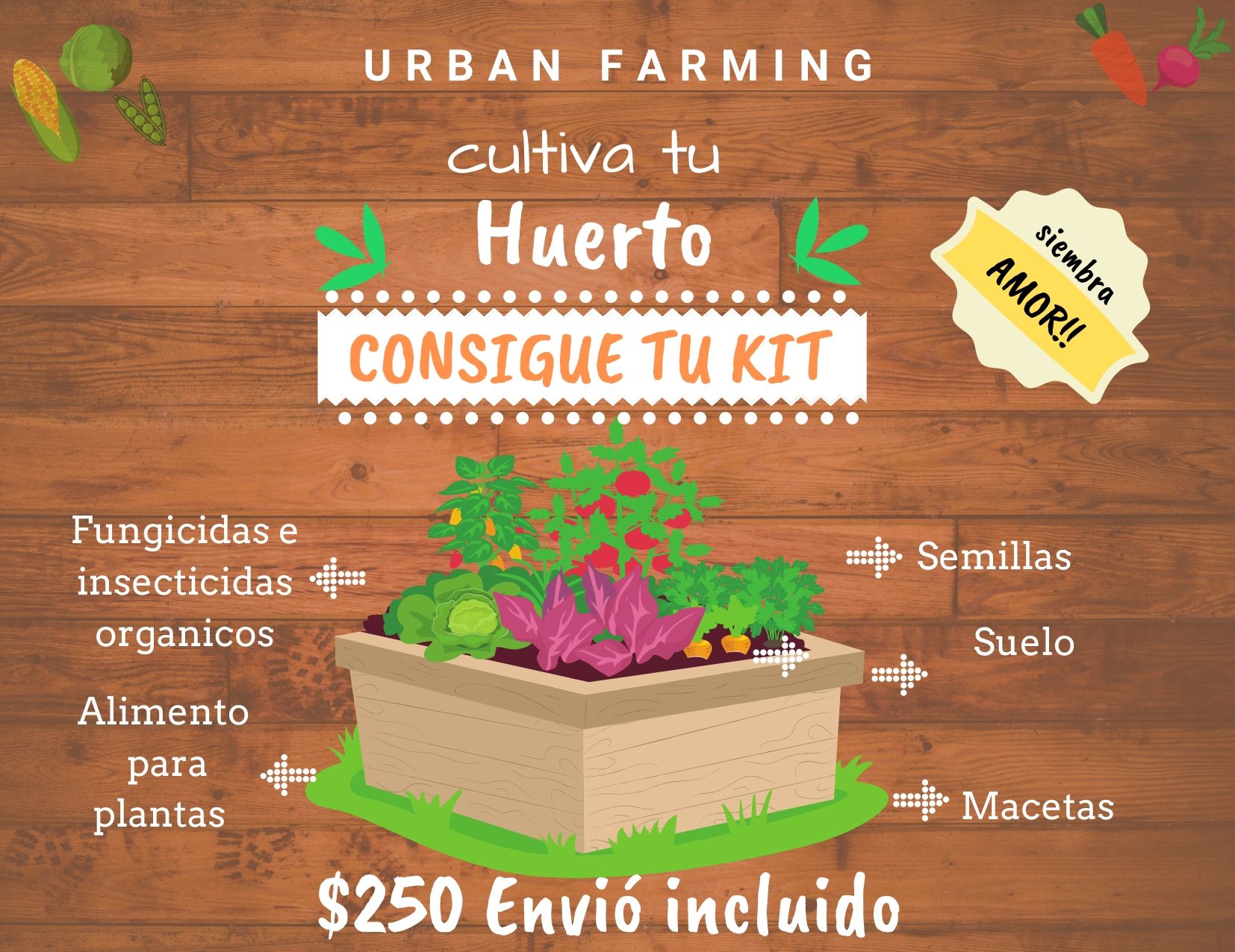 kit para huerto